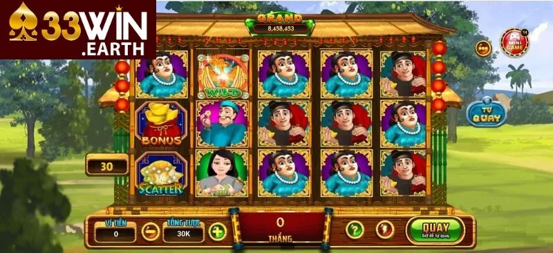 Ăn Khế Trả Vàng Nổ Hũ Siêu To Tại 33win 2025 4 Nhấn giữ nút “Quay” để chọn chế độ quay thưởng tự động