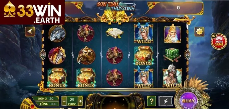 Sơn Tinh Thủy Tinh 33win có luật chơi đơn giản, dễ chơi