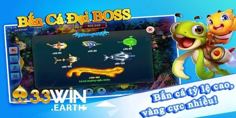 Bắn Cá Đại Boss – Trải Nghiệm Đại Dương Hùng Vĩ Nhất Tại 33Win 3 Trải nghiệm thú vị tại Bắn Cá Đại Boss